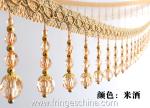 Handmade fashionable chain beads lace tassels fringes for curtain/sofa/pillow