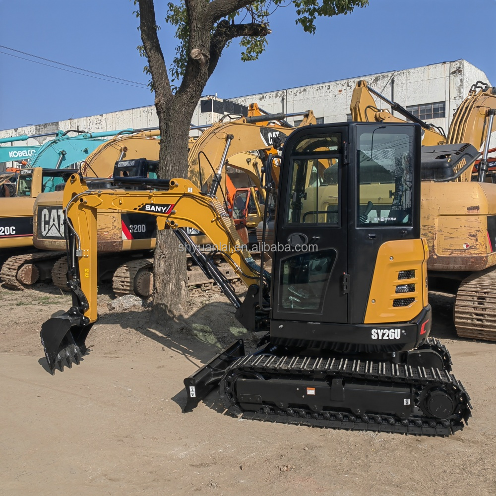 Low price sale of original hydraulic track type Sany SY26 second-hand excavator and hook machine