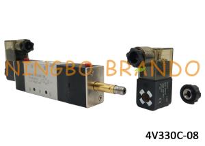 Quality 4V330C-08 AirTAC Type Air Electrical Control Valve 1/4&quot; 5/3 Way For Double Acting Cylinder wholesale