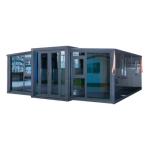 Family Style Convenient 2 Bedroom Shipping Container Homes Fast Mobile Residence