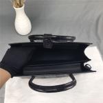 Authentic Crocodile Skin Women Black Totes Purse Genuine Alligator Leather Lady