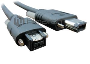 Quality Industrial Flexible IEEE 1394 Cable Port B 9 Pin To 6 Pin With Screw Locking wholesale