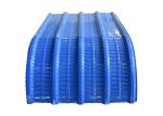 Flat Rib Roofing Sheet Roll Forming Machine Weight 3.5 Ton With Hydraulic