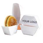 Customized Logo Burger Box Biodegradable Fast Food Takeout Food Box