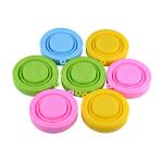 Candy Color 170ml Silicone Travel Mug Rose Silicone Collapsible Travel Cup