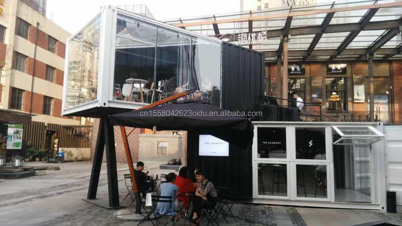 Customized Color and Aluminum Alloy Windows 20ft Luxury Container Room for Sales Booth Coffee Shop Guard Box Office Bar