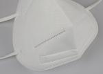 Anti Bacterial Folding FFP2 Mask White Color For Restaurants / Schools