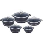 Multi Color Granite Aluminum Cookware Set Non Stick Coating