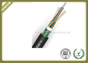 Quality 24~144 Core Fiber Optic Outdoor Cable With Armoured Metallic Strength Member wholesale