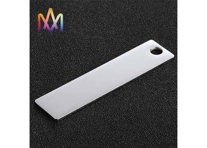 15x62.5mm Creative Keychains Rectangular Tags Engraved Charm Tags