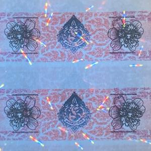 Quality Customized Security Paper Adhesive Tax Stamp Color Shift/Color Change Holographic wholesale