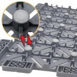 PP Interlocking 3x3 Basketball Streetball Court Flooring Tiles Easy To Install