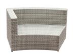 U Shape High Resilience Sponge Filling Poly Rattan Garden Sofa