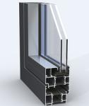 TS8586 2mm Aluminum Top Hung Window For Restaurants