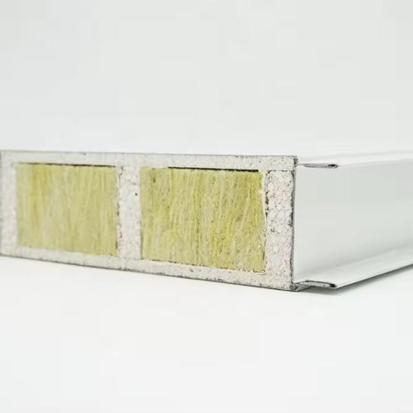 Cheap 950mm 1150mm Width MGO Rock Wool Sandwich Panel For Hospital Cleanroom for sale
