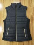 Black White Lightweight Quilted Puffer Vest Womens Long Short