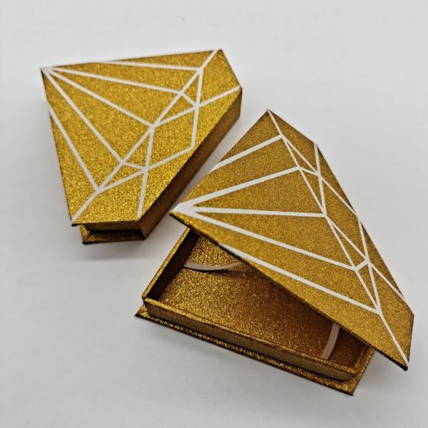 Eco Friendly Customized Gift Box Rigid Cardboard Mink Eyelash Hair Product