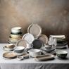 Buy cheap Relief Pattern Disposable Matte Glaze Plates Nordic-Inspired Modern Ceramic from wholesalers