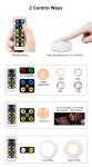 Modern 61x26mm 0.5w Remote Control Under Cabinet Light