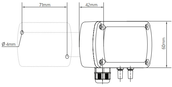 10~35pa IP65 Differential Pressure Transmitter For Clean Rooms