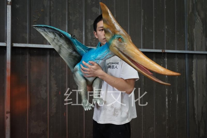 Life Size Realistic Dinosaur Puppet , Jurassic Park Pterosaur Hand Puppet