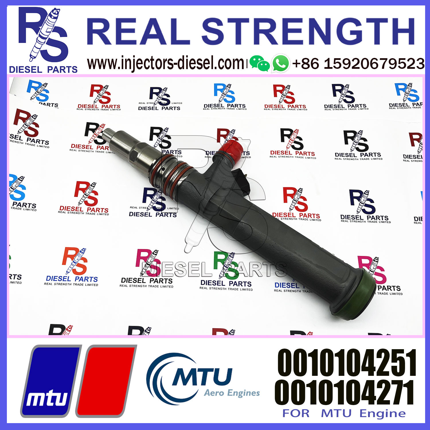 Diesel Common Rail Injector VTO-B160BM 253351 0010104251 0010104271 For MTU 1600