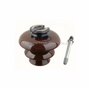 Quality 11kv Semi Pin Type Porcelain Insulator Oem Available Brown Color wholesale
