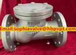 CF8 stainless steel cast steel swing check valve manufacturer