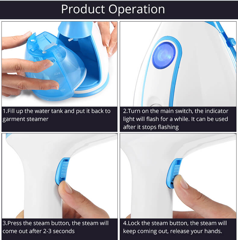 Voltage 220/110v Handheld Garment Steamer for Portable and Convenient Ironing