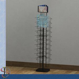 Quality Magazine Metal Display Stand / Books Rack / Greating Cards Spinner / Wire Pocket Display Rack / wholesale