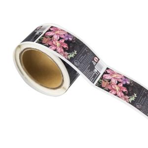 Quality Customized Printing Self Adhesive Label Sticker Flower Transparent Sticker wholesale