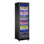 Bar Beer Beverage Display Refrigerator Full Glass Door With LED Lights