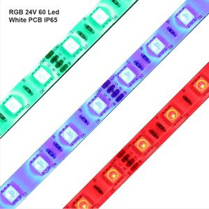 Quality 24V SMD 5050 RGB LED Strip Lights Colour Changing 60led Waterproof wholesale