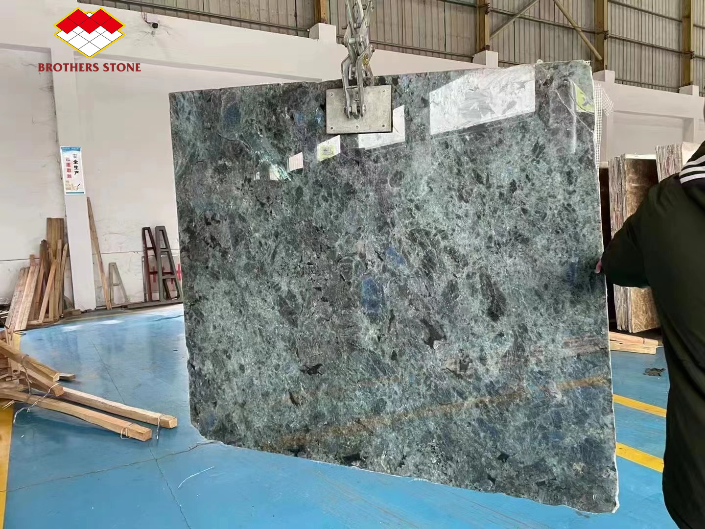 15-18mm Thickness Azul Bahia Marble Transparent Crystal Blue Onyx Marble Tile at Good