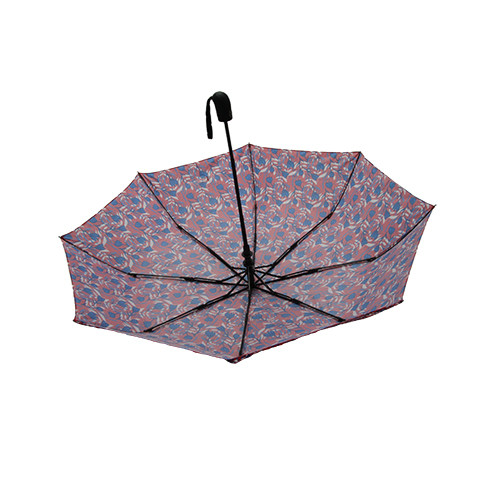 Manual Close Automatic Open Three Folding Umbrella OEM