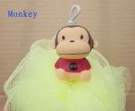 Cartoon Bear Bath / Shower Body Puff Sponge Mesh Ball shenzhen ICTI factory