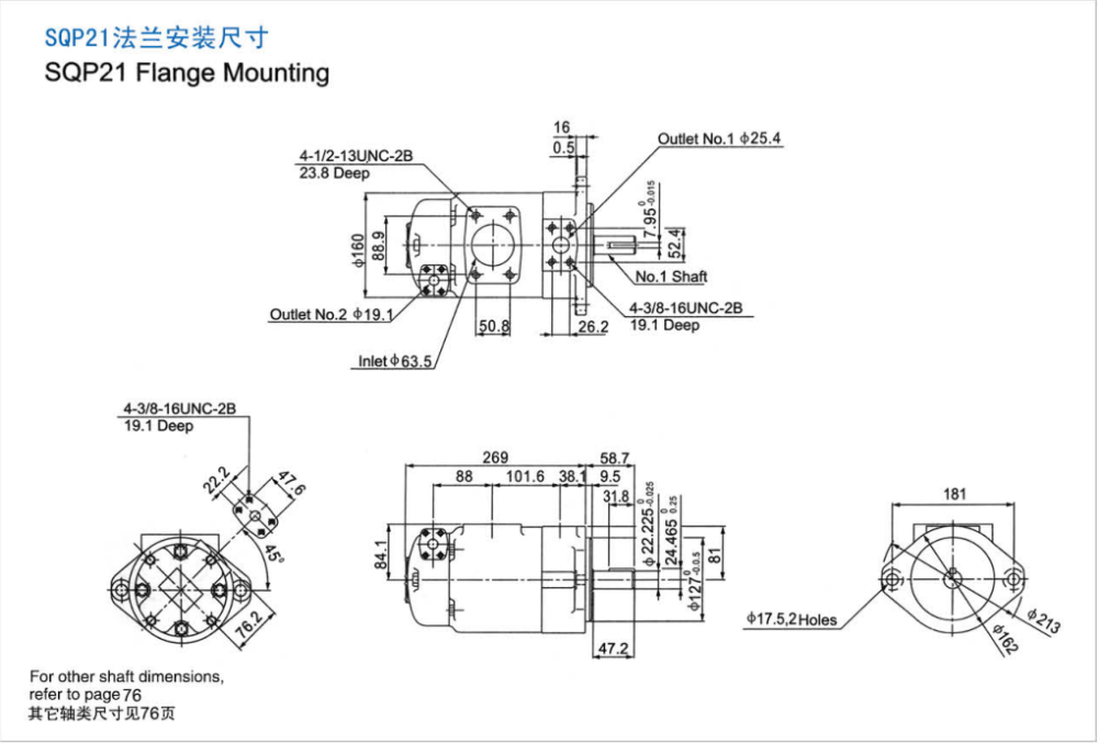 Sqp42 Tokimec Vane Pump Single & Multiple Units With High Performance