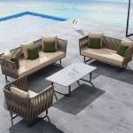 1.5mm Modern Lounge Sectional Outdoor Sofa Adjustable Waterproof Garden