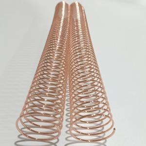 Quality Rose Gold Metal Coil Binding Spiral 7/8'' Single Loop For Books NanBo wholesale
