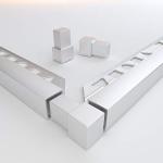 Home Decoration Aluminum Transition Strip 2.0mm Aluminum Closing Strips