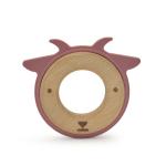 25cm LFGB Silicone Wood Teething Ring Brooklyn For Infants