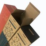 Custom Tuck Top Boxes Uncoated Kraft E Flute Water Bottle Packaging Box