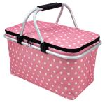 35L Large Picnic Basket Shopping Travel Camping Grocery Bags 2 Layers of