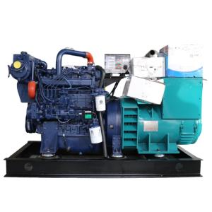 Quality 50/60HZ Frequency 100KW/125KVA Weichai Marine Diesel Generator Water Cooled Method wholesale