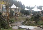 Prefabricated Metal Homes PVDF Fabric Luxury Tent Hotel With 1 Bedroom And 1