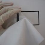 4x4 Cleanroom Polyester Wipes Polyester Laboratory Cleaning Wipes Dust Free