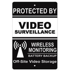 Quality Aluminum Reflective Video And Audio Security CCTV Surveillance Signage OEM wholesale