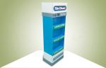Double Face Show Three Shelf POS Cardboard Displays Sell Cleaning Products