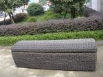 Waterproof Grey Resin Wicker Storage Box For Hotel , 1200*600*650mm