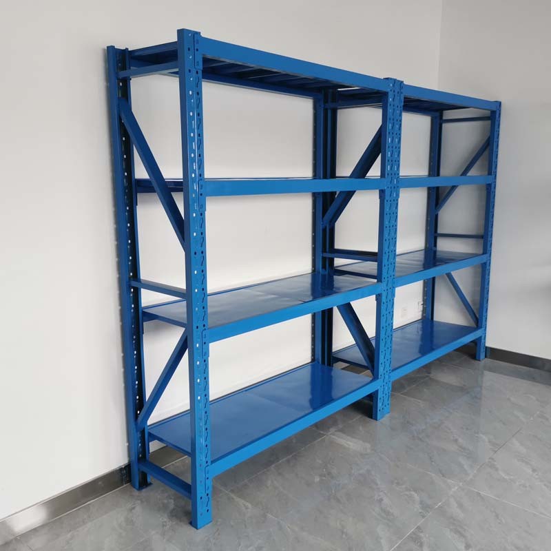 Warehouse Assembly Required Industrial Metal Shelving In Black For Customized Needs